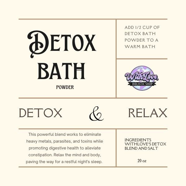 Detox bath powder