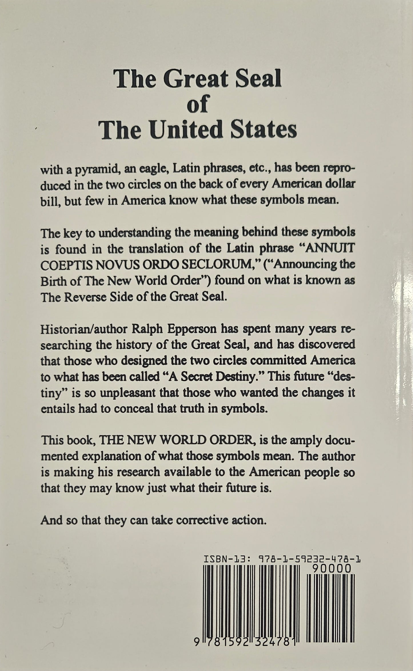 The New World Order by A. Ralph Epperson