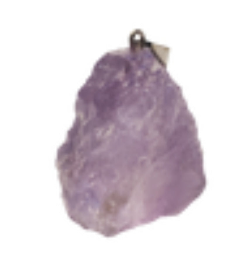 Rough crystal pendents