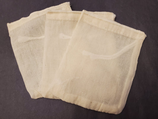 Reusable cotton tea bags