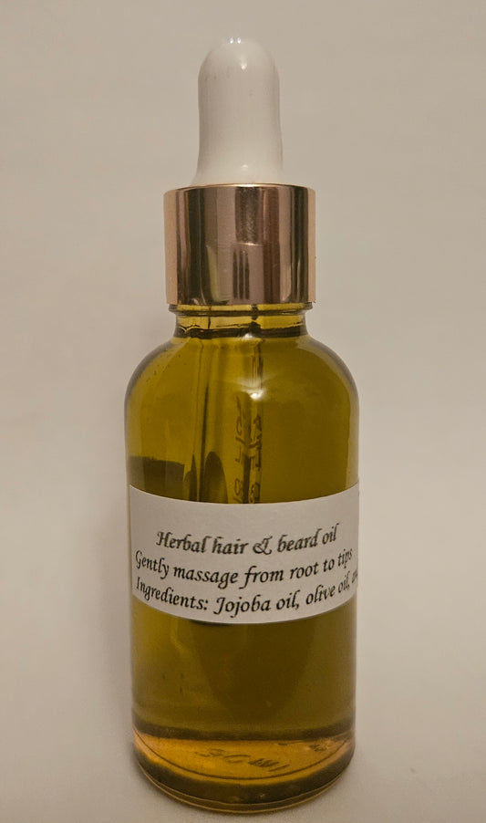 Herbal hair & beard oil