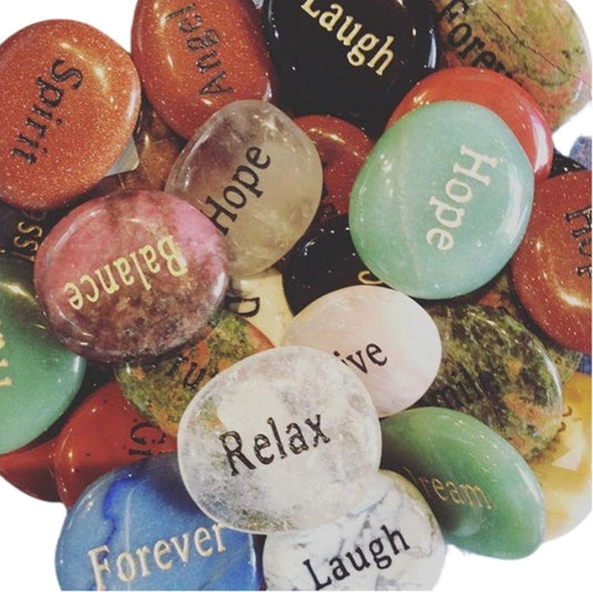 Motivation palm stones